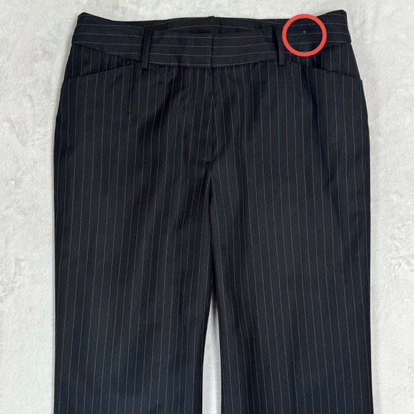 Jones New York Black Pinstripe Pantsuit Size 8 2 Piece Blazer Pants Set Y2K VTG - Picture 11 of 16